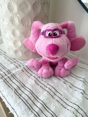 Y2K Blues Clues Magenta Pink Stuffed Plush Dog